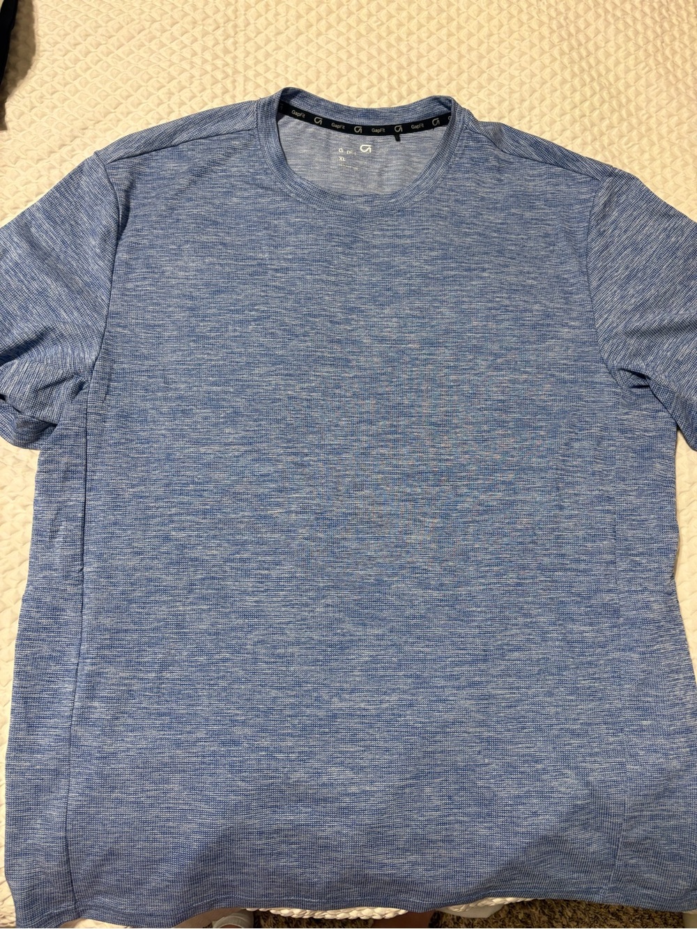 GAP Heathered Blue Short Sleeve Crew Tee